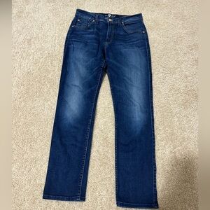 7 For All Mankind Dark Blue Skinny Jeans